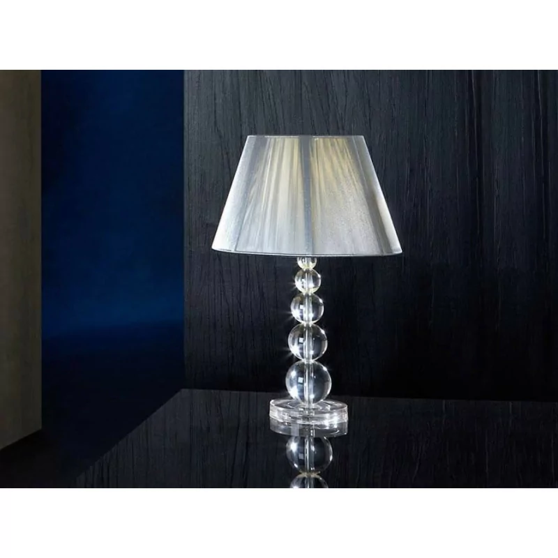 Table lamp SCHULLER MERCURY white, black, clear