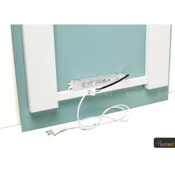 Mirror with LED backlighting 90x80cm