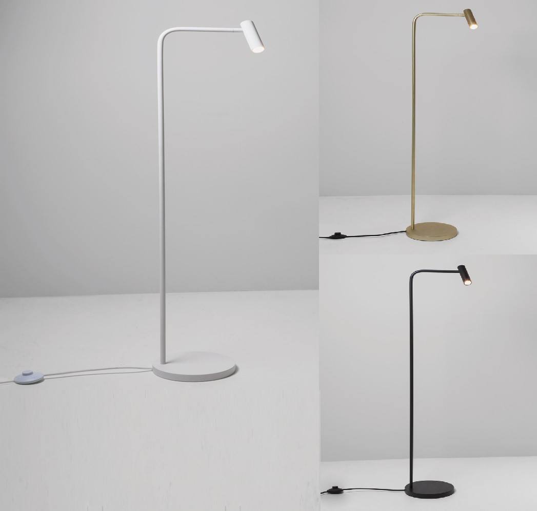 Astro Enna Floor Lamp White Black Nickel Gold