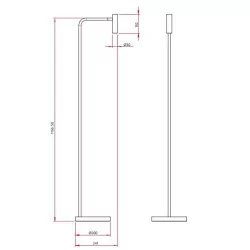 Astro Enna Floor Lampa podłogowa biała, czarna, nikiel, złoto