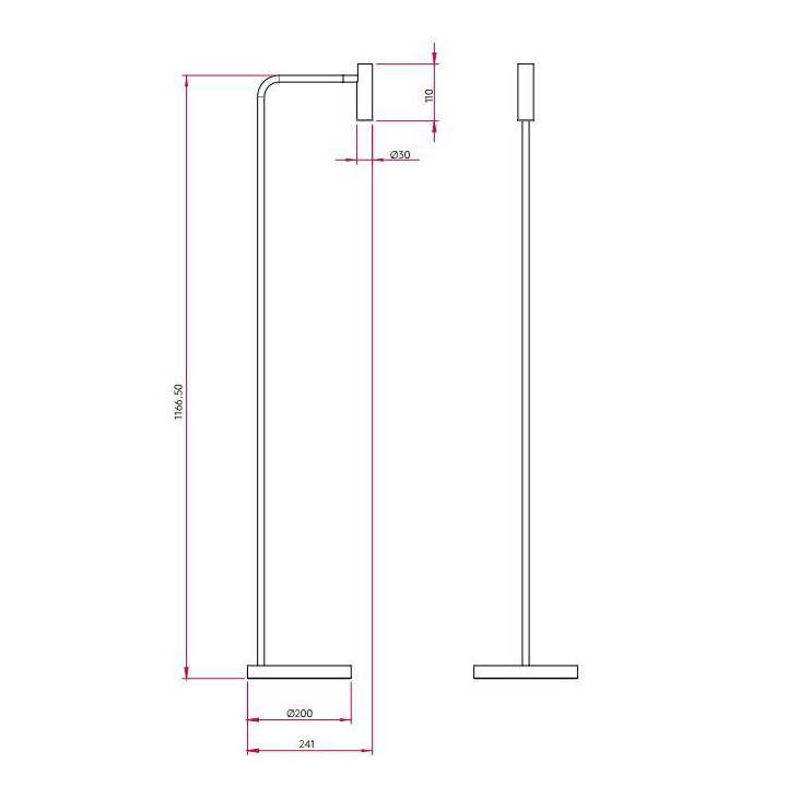 Astro Enna Floor Floor lamp white, black, nickel, gold