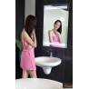 Modern mirror with LED backlighting.