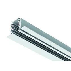 3-circuit lighting track recessed alu, white, black