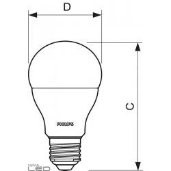 Bulb Philips COREPRO LED E27 9,5W dimmable