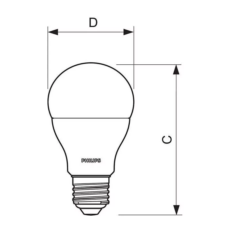 Bulb Philips COREPRO LED E27 9,5W dimmable