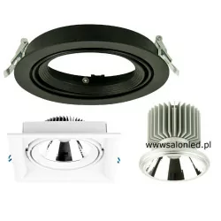 Downlight LED COB 25W white, black