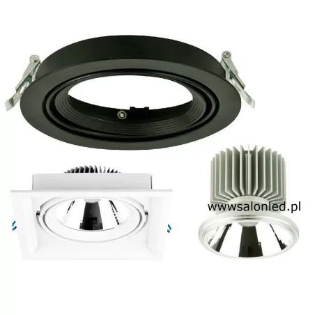 Downlight LED COB 25W white, black Downlight LED COB 25W white, black