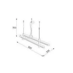 CLEONI Ramita 1373P1PN3 suspended LED lamp