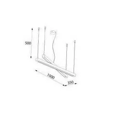 CLEONI Ramita 1373P1PN3 suspended LED lamp