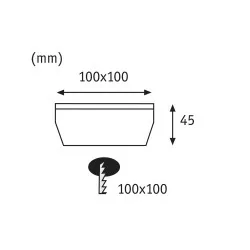 Paulmann Floor recessed light set Solar Cube LED Stainless steel, 1 pc. set