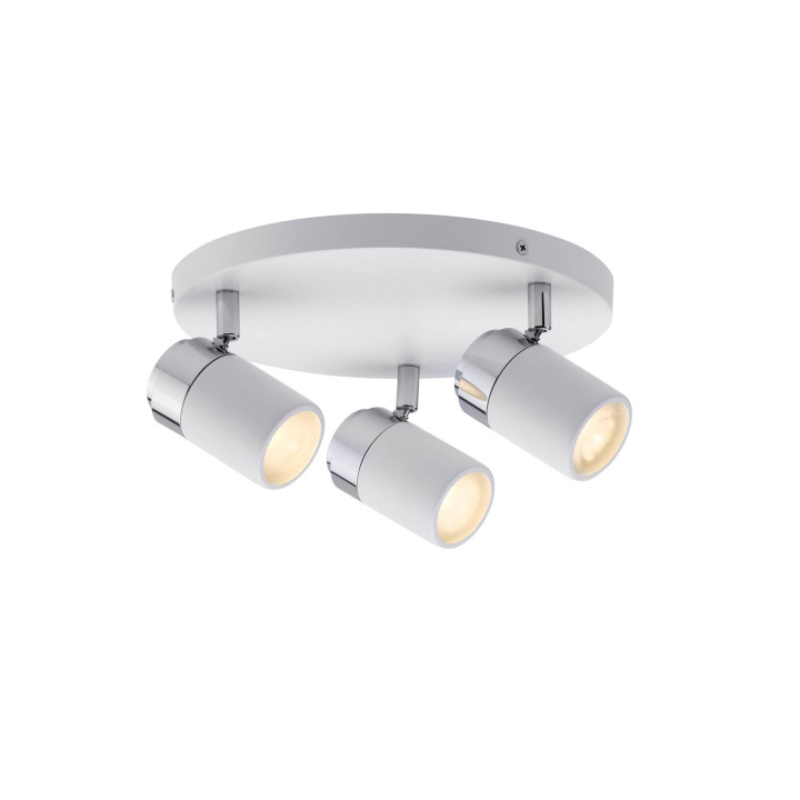 Paulmann Spotlight LED 3x3,5W Zyli IP44 Rondell 230V, White/chrome