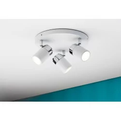 Paulman Zyli LED IP44 spot 3x3.5W biały/chr