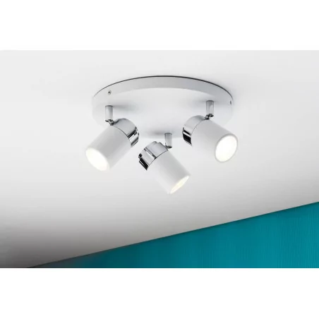 Paulman Zyli LED IP44 spot 3x3.5W biały/chr