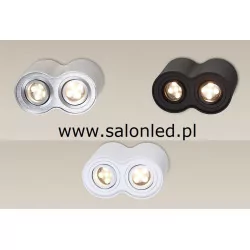 MAXlight BASIC ROUND II Plafon GU10 C0085, C0086, C0087 biały, czarny, aluminium