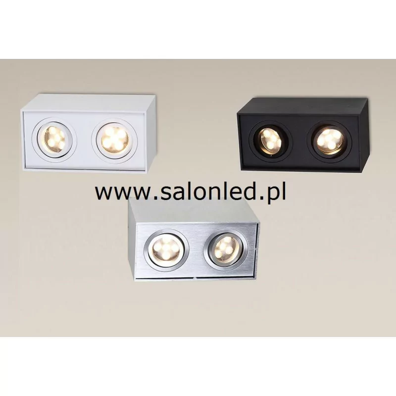 MAXlight BASIC SQUARE II Plafon  GU10 C0088, C0089, C0090  white, black, alu