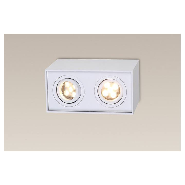 MAXlight BASIC SQUARE II Plafon GU10 C0088, C0089, C0090 biały, czarny, aluminium