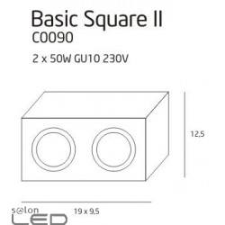 MAXlight BASIC SQUARE II Plafon  GU10 C0088, C0089, C0090  white, black, alu
