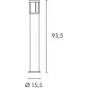 SLV OTOS GLASS 230465 antracyt