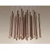 Maxlight hanging lamp ORGANIC COPPER LED 33x1W + 4x3W P0174 P0175 copper/chrome