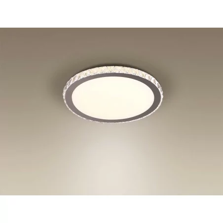 MAXlight PREZZIO ROUND 2875 ceiling lamp 1x24W LED chrome 230V glass/metal