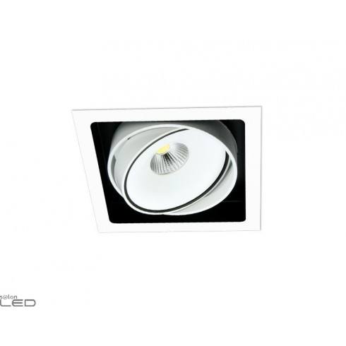 BPM GRAN CUBE 8210 12V 16,3W square white, alu downlight