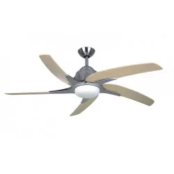 Ceiling Fan Viper Plus with LED Light Antique Brass