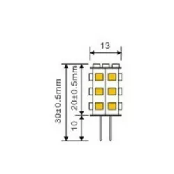 Bulb ORO G4 21 LED SMD warm white 360 degrees