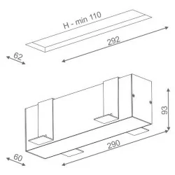 AQFORM SET TRU 29 LED recessed 37840