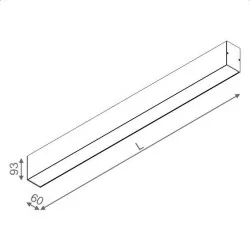 AQUAFORM SET TRU LED hermetic kinkiet IP44 WW, NW 57cm-198cm