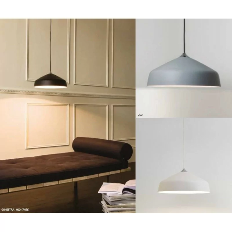 Astro GINESTRA 400 lamp available in 3 colors: gray, white, black