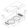 AQUAFORM SQUARES 111x2 QRLED  recessed 30117, 30118