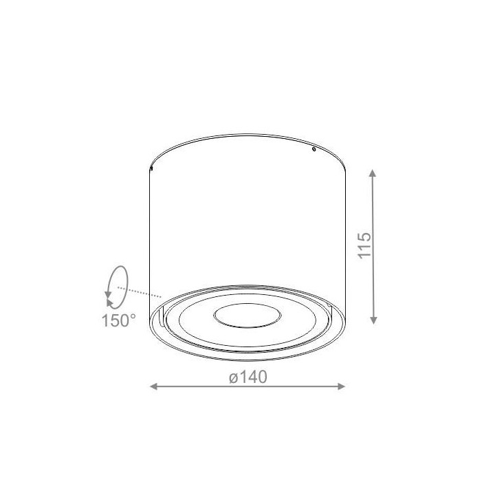 AQUAFORM TUBA 111 QRLED natynkowy 40222, 40223