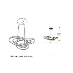 SCHULLER ANISIA 447510 LED 50W chrom z kryształkami