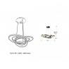 SCHULLER ANISIA 447510 hanging LED lamp 50W 4000K chrome with crystals
