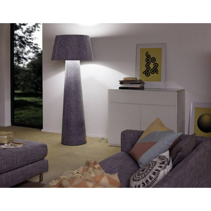 MOREE ALICE XL LED RGB lampa podłogowa z filcu z pilotem