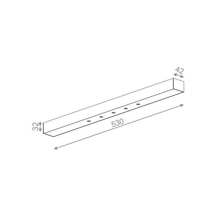 AQFORM LENS LINE natynkowy 53cm 40258