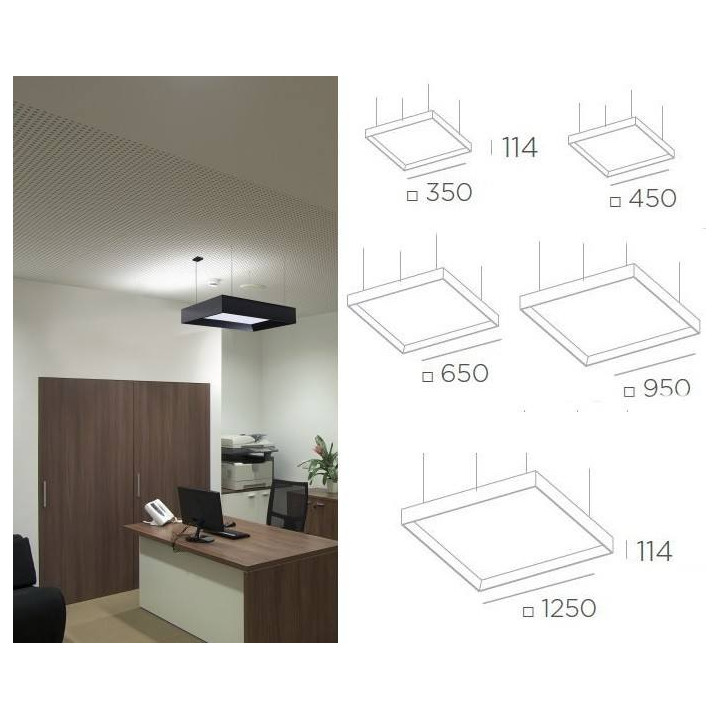 BPM FLORIDA SQUARE 10191 lampa wisząca LED 35cm-125cm