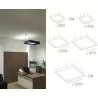 BPM FLORIDA SQUARE 10191 pendant LED lamp 35cm-125cm