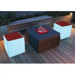 MOREE Stolik/pufa Cube LED Accu Outdoor 09-01-02