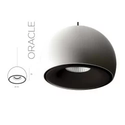 BPM ORACLE 8099.02 LED 16W white, black pendant lamp