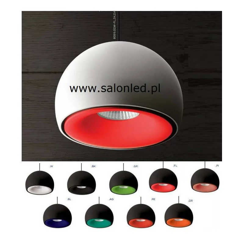 BPM ORACLE 8099.02 LED 16W white, black pendant lamp