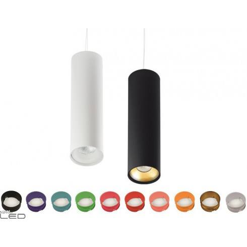 BPM TUBE 9050 LED 6,2W white, black pendant