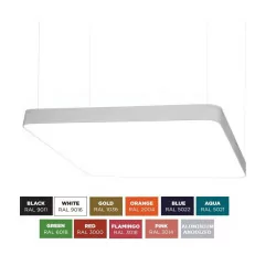 BPM ALTAIR S-light 10199 square pendant LED lamp