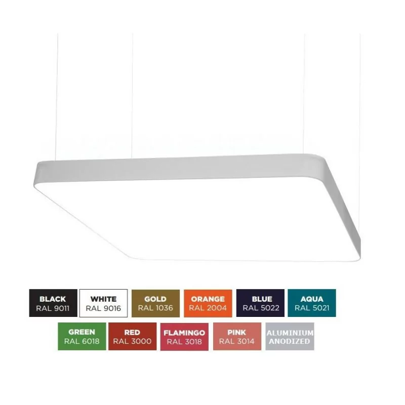 BPM ALTAIR S-light 10199 square pendant LED lamp