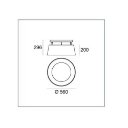 MA&DE OXYGEN S 8081, 8082, 8083, 8084 ceiling 56cm