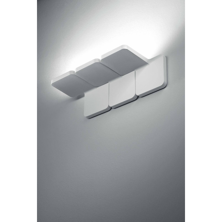 STILNOVO QUAD 7750, 7753 włoski kinkiet LED 19W biały, czarny 3000K