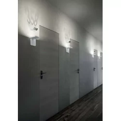 STILNOVO QUAD 7750, 7753 włoski kinkiet LED 19W biały, czarny 3000K