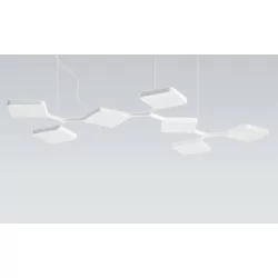 STILNOVO QUAD 8520, 8521 lampa wisząca LED 42W biała, czarna 3000K