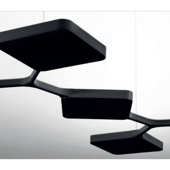 STILNOVO QUAD 8520, 8521 lampa wisząca LED 42W biała, czarna 3000K