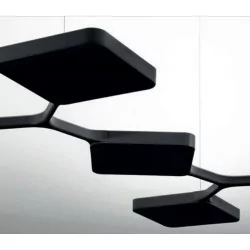 STILNOVO QUAD P9 8110, 8111 wisząca lampa LED biała, czarna 91W 3000K